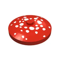 Dish 4 x 4 Inverted [Radar] with Mushroom Spots Print