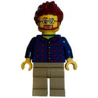 Dark Blue Torso, Dark Tan Legs, Reddish Brown Hair