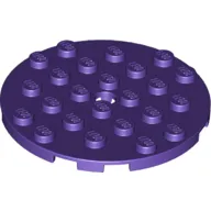 Plate Round 6 x 6 with Hole