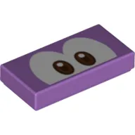 Tile 1 x 2 with Brown Eyes (Urchin) Print