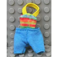Scala, Baby Dungarees with Rainbow Top