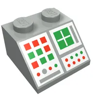 Slope 45° 2 x 2 with Computer Panel Print