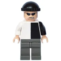 Two-Face's Henchman with Black and White Torso