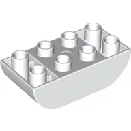 Duplo Brick 2 x 4 Curved Bottom