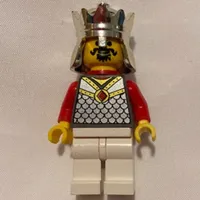 King with Red Plastic Cape