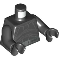 Torso Clone Trooper Armor, Utility Belt print (Crosshair), Black Arms and Hands