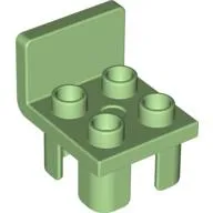 Duplo Chair with 4 Studs and Squared Back