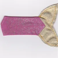 Belville, Fishtail, Child with Gold Fins, Dark Pink Spots, Silver Overlay Print