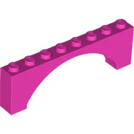 Brick Arch 1 x 8 x 2 Raised