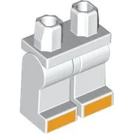 Hips and White Legs with Orange Toes print