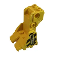 Equipment Support Foot Platform with Black Danger Stripes and Hose Print