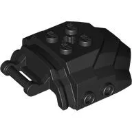 Large Figure Cover 4 x 5 x 2 with Bar, 4 Studs, Ridged