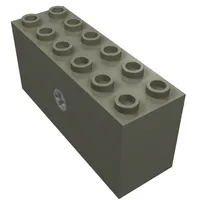 Motor Wind-Up 2 x 6 x 2 & 1/3 with Short Milky White Axle