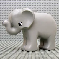 Duplo Animal Elephant Baby Standing, Round Eye Print
