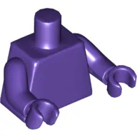Torso, Dark Purple Arms and Hands [Plain]