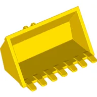 Construction Vehicle Bucket 3 x 6 with 9 Hinge Teeth