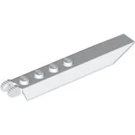 Hinge Plate 1 x 8 Locking with Angled Side Extensions, Rounded Plate Underside, 9 Teeth