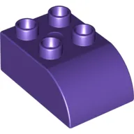 Duplo Brick 2 x 3 with Curved Top