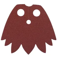 Neckwear Cape, 7 Points Feathered, 2 Holes with Dark Green Back print