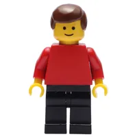 Man - Red Torso, Black Legs Brown Hair