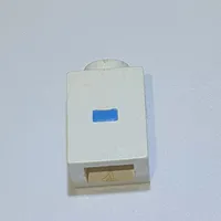 Brick 1 x 1 with Blue '-' Print (Bold Font)