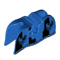 Animal / Creature Accessory, Horse Barding, Smooth Edge with Black Falcon Print