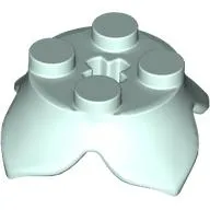 Plant, Leaves, Round 2 x 2 x 2/3 with + Axle Hole and 4 Leaf Extensions