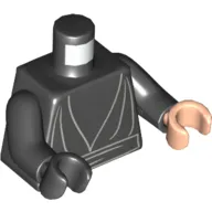 Torso, Odd Hands, Robe, Waist Sash Print, Black Arms, Left Light Nougat Hand, Right Black Hand