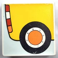 Duplo Tile 2 x 2 x 1 with Mosaic, Community 4 print - 9221-1