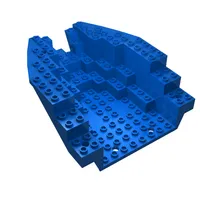 Boat Hull Section, Small Stern 14 x 12 x 5 1/3, Top