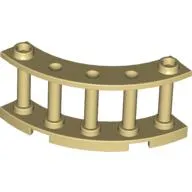 Fence Spindled 4 x 4 x 2 Quarter Round with 2 Studs