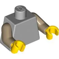 Torso, Dark Tan Arms, Yellow Hands [Plain]