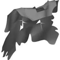 Large Figure Cape, Tattered, Vezon