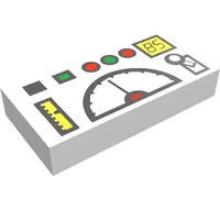 Tile 1 x 2 with Telemetry Panel Print