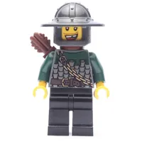 Dragon Knight, Archer, Dark Green, Wide Brim Helmet, Missing Tooth