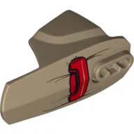 Large Figure Limb Cover, Size 6, Armor with Ball Joint Socket with Red Pouch (Baze) Print