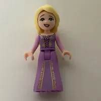 Rapunzel - Medium Lavender Dress, 1 Flower in Hair