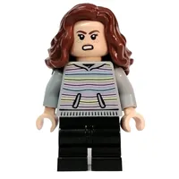 Hermione Granger, Light Bluish Gray Sweater with Stripes, Medium Black Legs