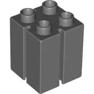 Duplo Brick 2 x 2 x 2 with Vertical Grooves