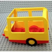 Duplo Camer van / Caravan / Trailer with Black Wheels