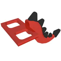 Minifig Hipwear Tail Dragon with Black Scales and Spikes print Costume