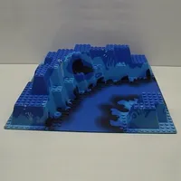 Baseplate Raised 32 x 32 Canyon with Blue Underwater Print
