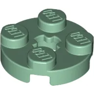 Plate Round 2 x 2 with Axle Hole Type 1 (+ Opening)