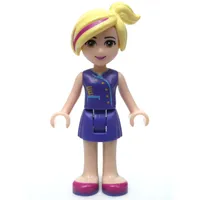 Natasha - Dark Purple Top, Dark Purple Skirt