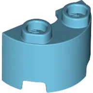 Brick Round, Half 1 x 2