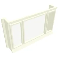 Window 1 x 6 x 3 3-Pane with Glass for Slotted Bricks