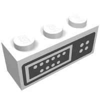Brick 1 x 3 with Control Panel Print