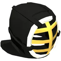 Mask, Kendo, Gold Grille, White Trim