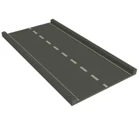 Baseplate Ramp 32 x 16 Straight, Road with White Center Stripe Print