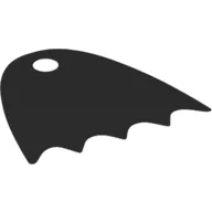 Neckwear Cape, Scalloped 5 Points, One Top Hole [Spongy Stretchable Fabric]